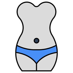 Premium download icon of slim waist