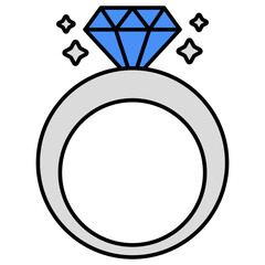 Premium download icon of diamond ring 