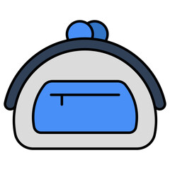 A unique design icon of purse 