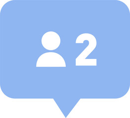 Obraz premium Social media icon. like, follower, commen illustration