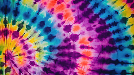 a watercolor inspired tie dye illustration in circles, generative ai technology