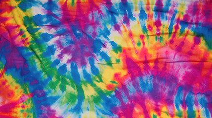 tie die illustration in a colorful style with the texture of old plants, generative ai technology