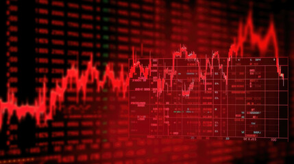 Obraz premium a simple trading candles signals at a wall, generative ai technology