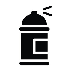 spray paint glyph icon illustration vector graphic