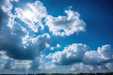 Blue sky with clouds