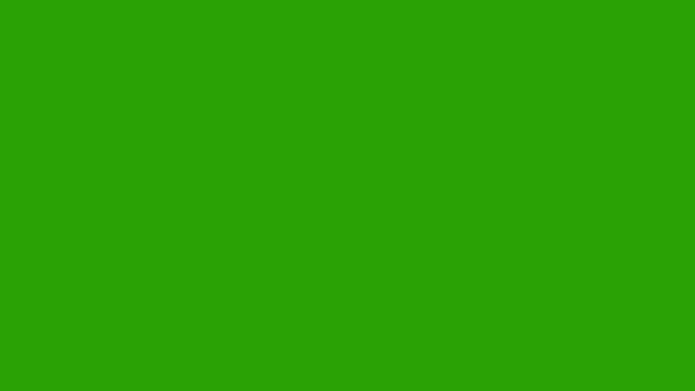 White Arrow Background on Green Screen For Footage Intro Opener or Transition