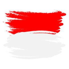 Premium indonesia flag brush grunge vector image