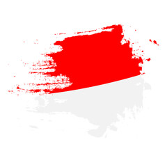 Premium indonesia flag brush grunge vector image