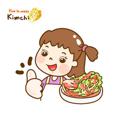 How to make kimchi vector.
