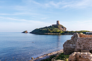 Fototapeta na wymiar Sea coast landscape in Sardinia