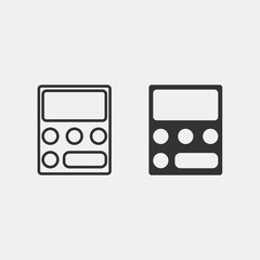 calculator vector icon illustration sign