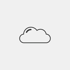 clouds  vector icon illustration sign