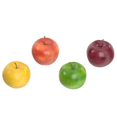 3D rendering illustration of some apples