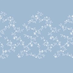 seamless pattern in the form of a scroll floral ornament