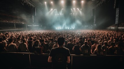 Fans at a Concert. Generative AI