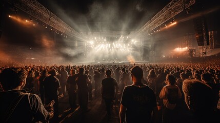 Fans at a Concert. Generative AI