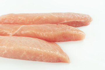 Raw fresh Chicken breast Fillets.Food for retail.Procurement for designers.Ogranic food,healthy eating.Food concept.Top view.Chicken breast Fillets.Close up.Raw chicken meat.