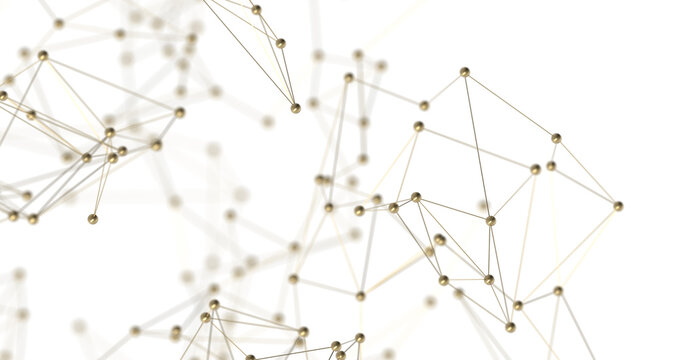 Abstract digital background of points and lines. Glowing plexus. Big data. Network or connection. PNG transparent - Powered by Adobe