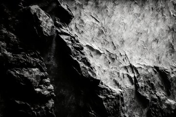 Fond de pierre grise. Gros plan de la texture des montagnes. Texture de roche blanche. Fond grunge de texture rocheuse. Bloc de roche naturelle. Détail. Ai générative 