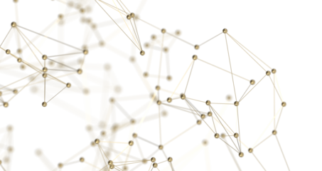 Abstract digital background of points and lines. Glowing plexus. Big data. Network or connection. PNG transparent