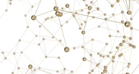 Abstract digital connection dots and lines. Technology background. Network connection structure. Plexus effect. 3d PNG transparent