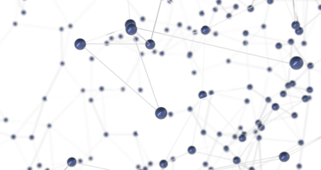 Falling cyber particles. Big data stream. 3d  PNG transparent