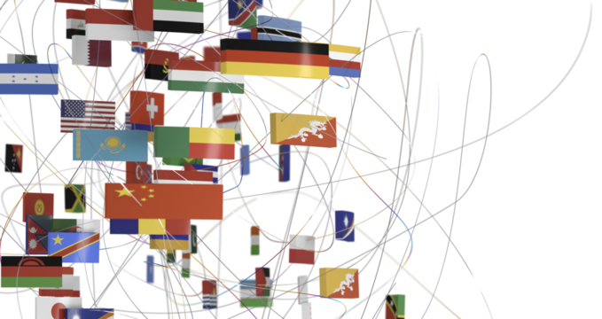 International world flag - PNG transparent - Powered by Adobe