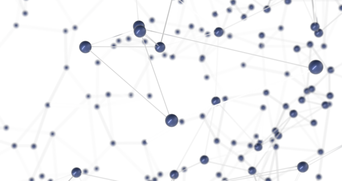 Falling cyber particles. Big data stream. 3d  PNG transparent