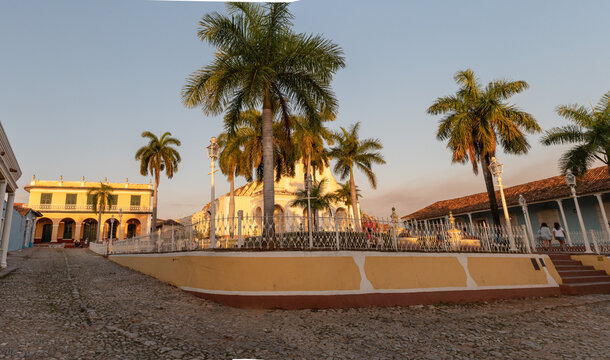 Santisima Church and Plaza Mayor of Trinidad in Cuba