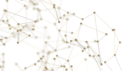 Abstract digital background of points and lines. Glowing plexus. Big data. Network or connection. PNG transparent