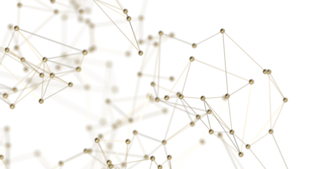 Abstract digital background of points and lines. Glowing plexus. Big data. Network or connection. PNG transparent