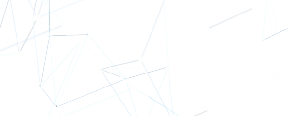 Abstract connected dots and lines. Concept of AI technology, Motion of digital data flow.  - PNG transparent