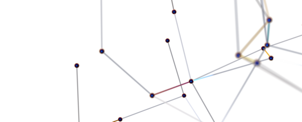 Abstract digital background of points and lines. Glowing plexus. Big data. Network or connection. - PNG transparent