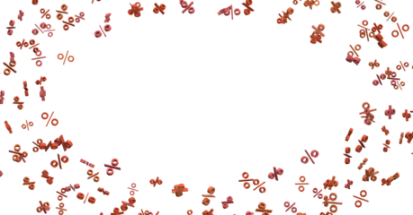 3d sale discount as transparent - 3D percent rain illlustration - PNG transparent