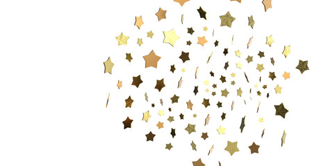 XMAS Holiday golden decoration, glitter frame isolated - (PNG transparent)