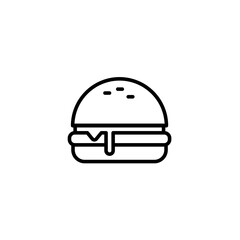 Hamburger icon fast food, cheeseburger, food for app web logo banner poster icon - SVG File