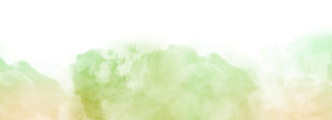 Colorful smoke steam isolated transparent background. Fog and mist effect for text or space