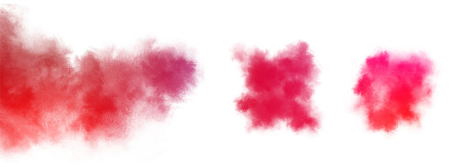 Colorful smoke steam isolated transparent background. Fog and mist effect for text or space