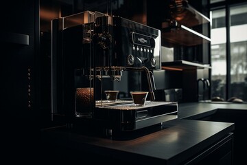 Fototapeta na wymiar Automatic coffee machine. Generative AI