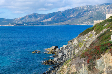 Sea coast landscape in Sardinia