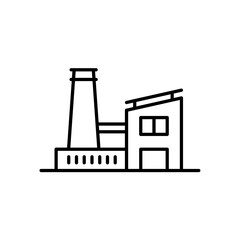 Factory icon industry, building, engineer, nuclear power plant for app web logo banner poster icon - SVG File