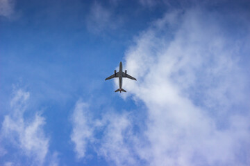 airplane in the sky