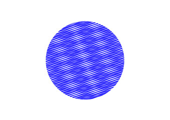 blau eingefärbte kreisfläche mit interessantem glanzeffekt, modern art