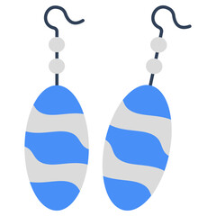 A perfect design icon of earrings