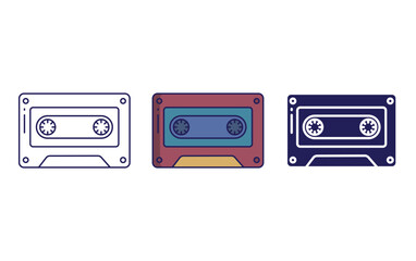 Cassette vector icon