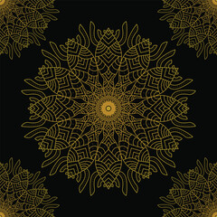 Luxury gold mandala background eps file and image