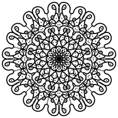 Mandala coloring page. vector mandala eps and image