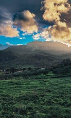 landscape with clouds