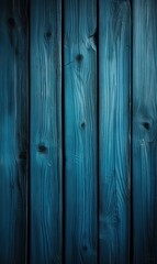 Vintage wooden planks background texture - Old weathered wooden plank painted in blue color - Generative AI - Generative