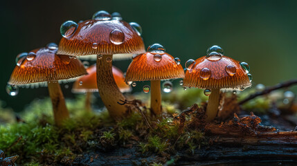 mushroom in the forest.  Generative Ai